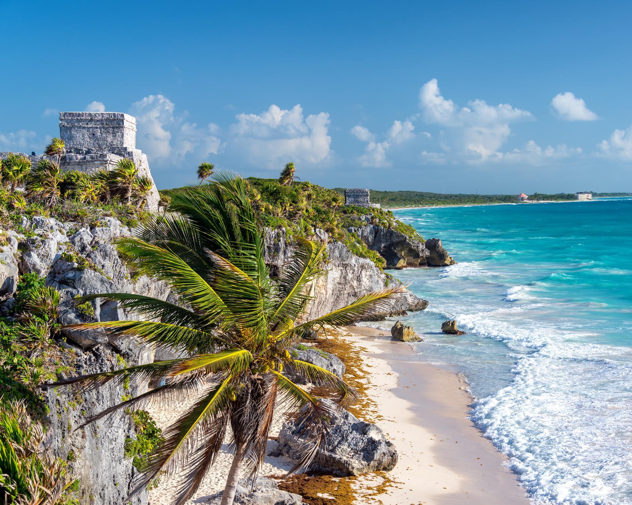 Mexicaanse Maya-cultuur en strand